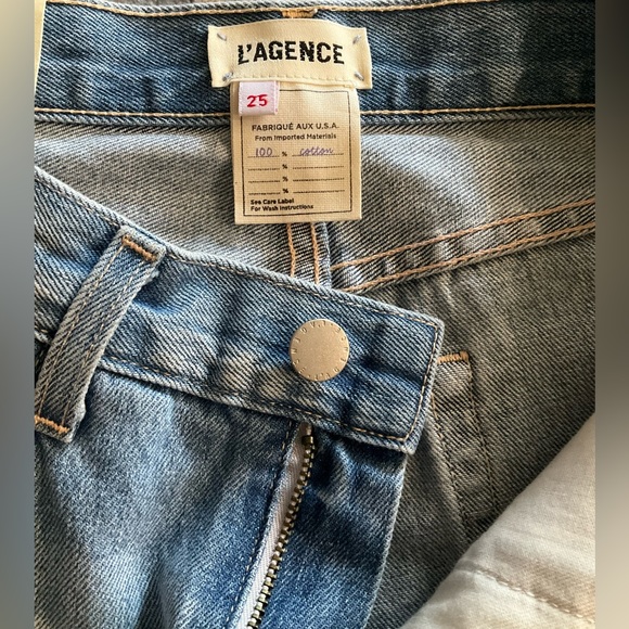 L’agence Taylor High Rise Blue Denim Shorts - Picture 7 of 7